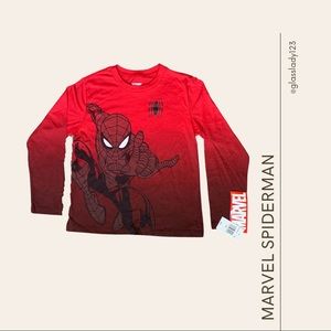 MARVEL SPIDERMAN Boys Long Sleeve Graphic Tee